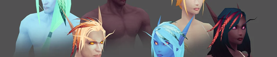 Blizzardin esittelykuva Skybornen kehitteillä olevista SD-hahmomalleista.