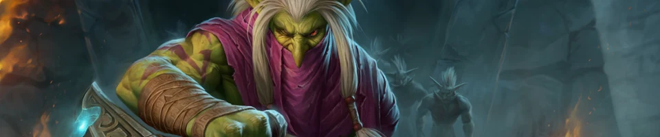 Zul’jin ja hänen aseensa Blizzardin Zul’Aman-kuvituksessa.