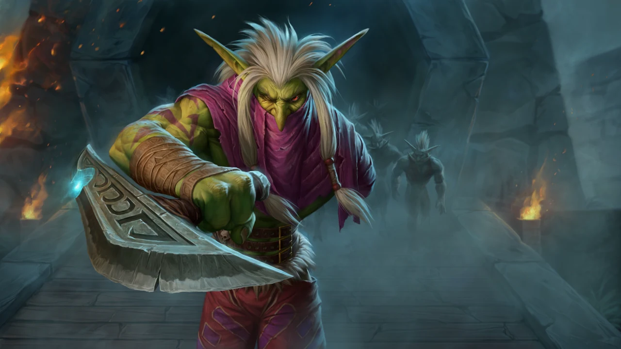 Zul’jin seisoo Amani-rakennelmien edessä ase kädessään.